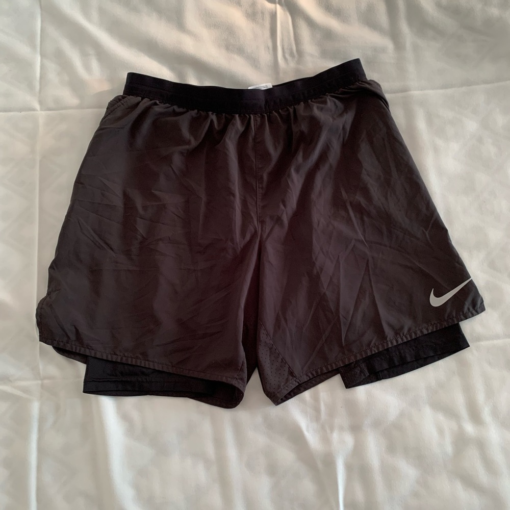 Nike short with compression shorts under